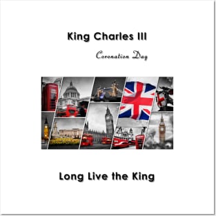 King’s coronation tshirt celebration London Posters and Art